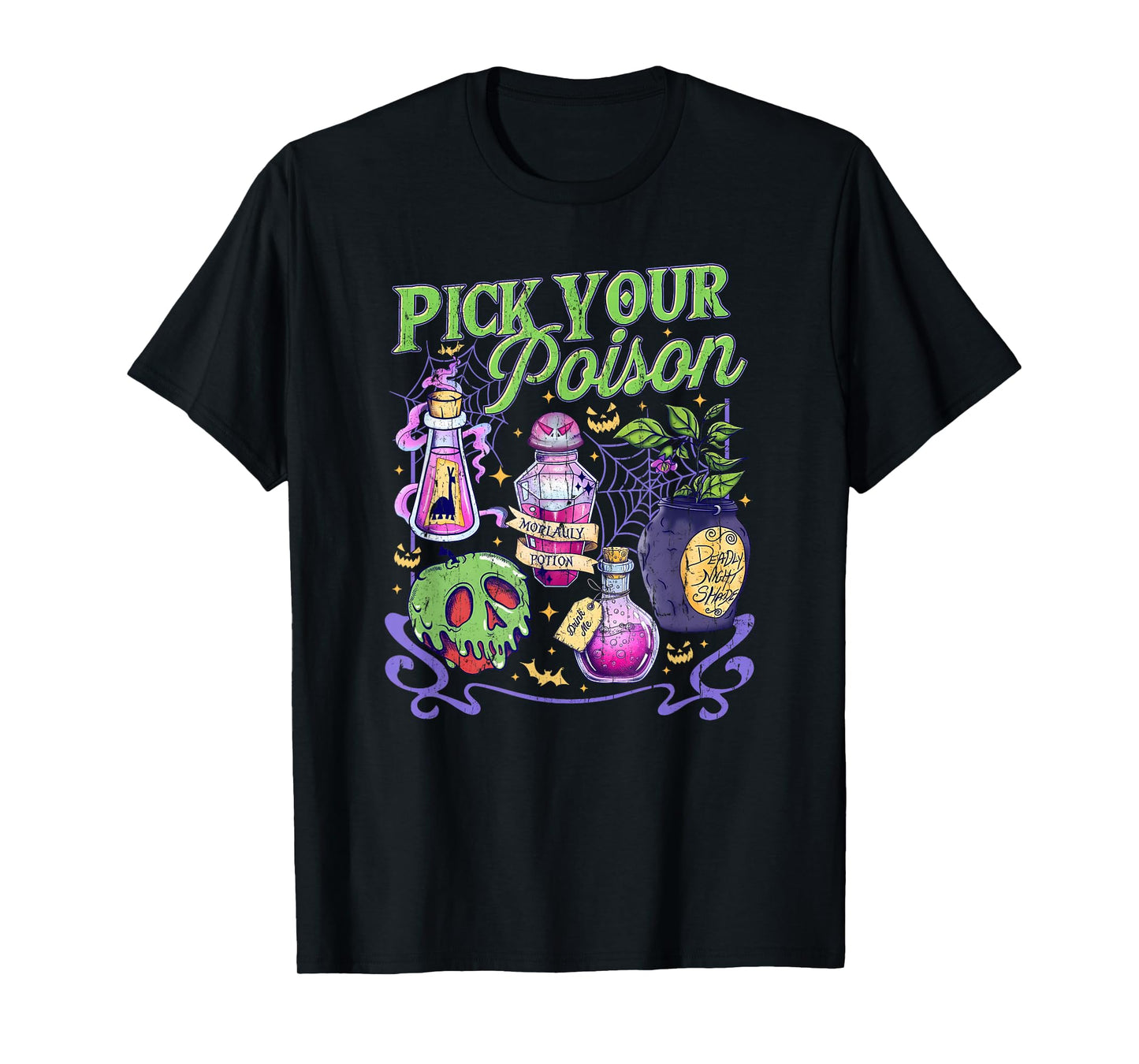 Pick Your Poison, Vintage Princess Halloween, Funny Poison T-Shirt