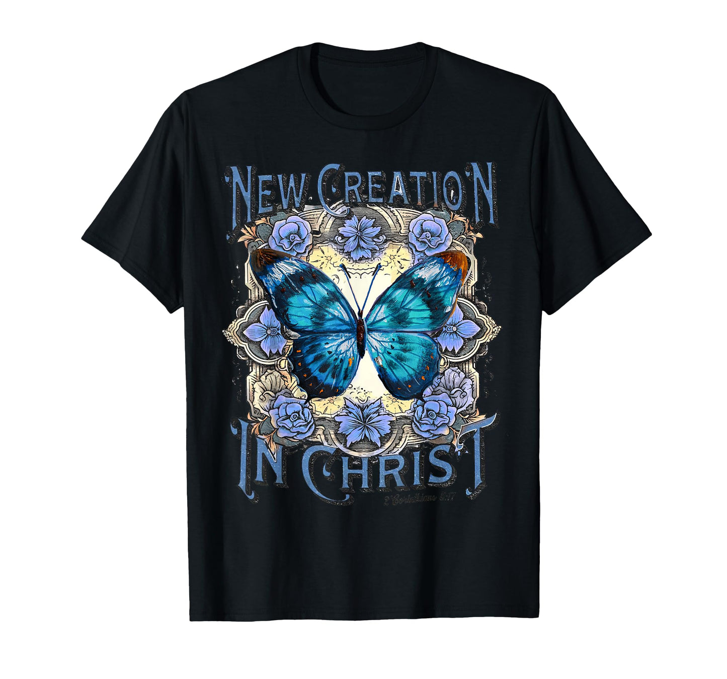 Boho Christian Jesus, Butterfly New Creation In Christ T-Shirt