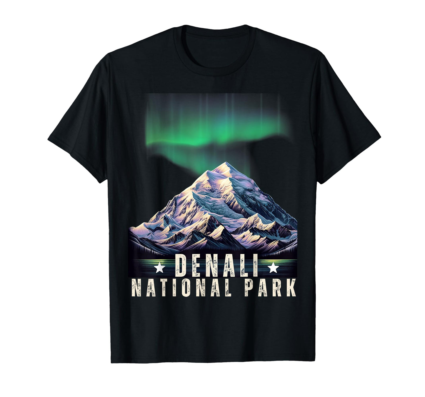 Denali National Park Vintage Alaska Denali Mountain Peak T-Shirt