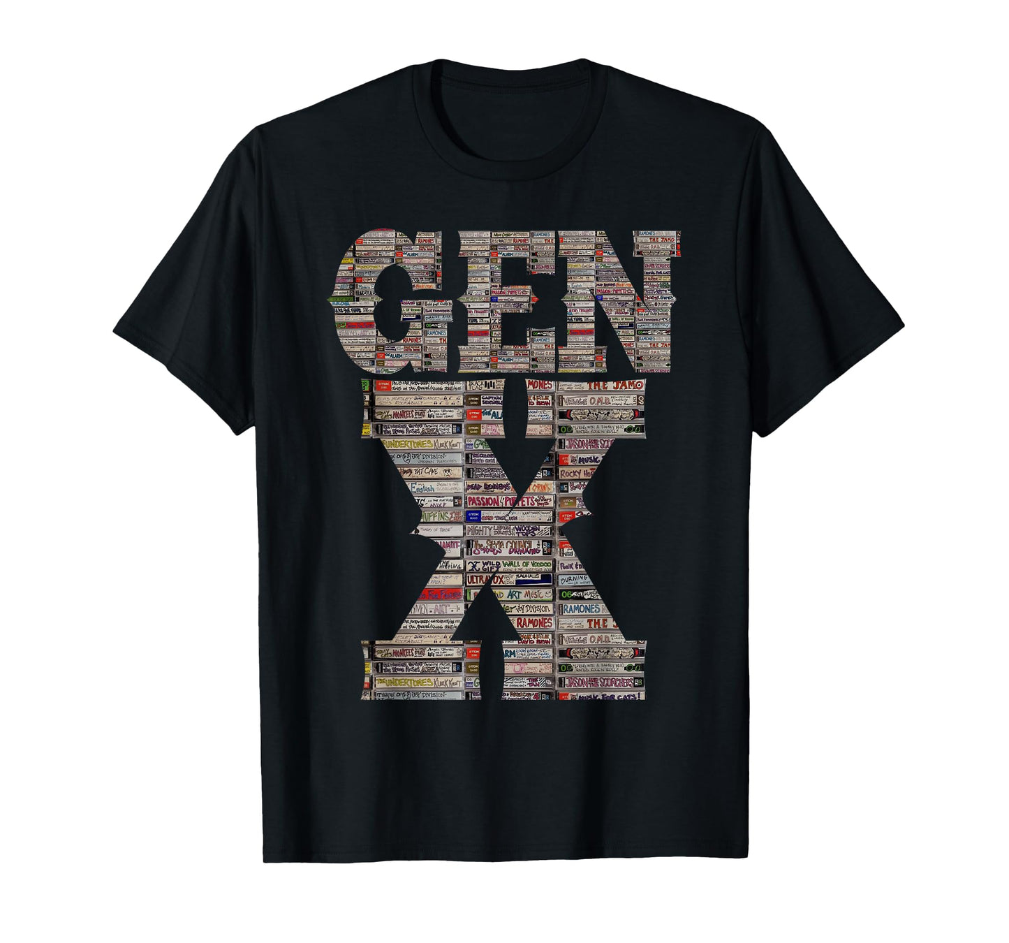Gen X 80’s Rock Cassettes Vintage Retro Design For Men Women T-Shirt