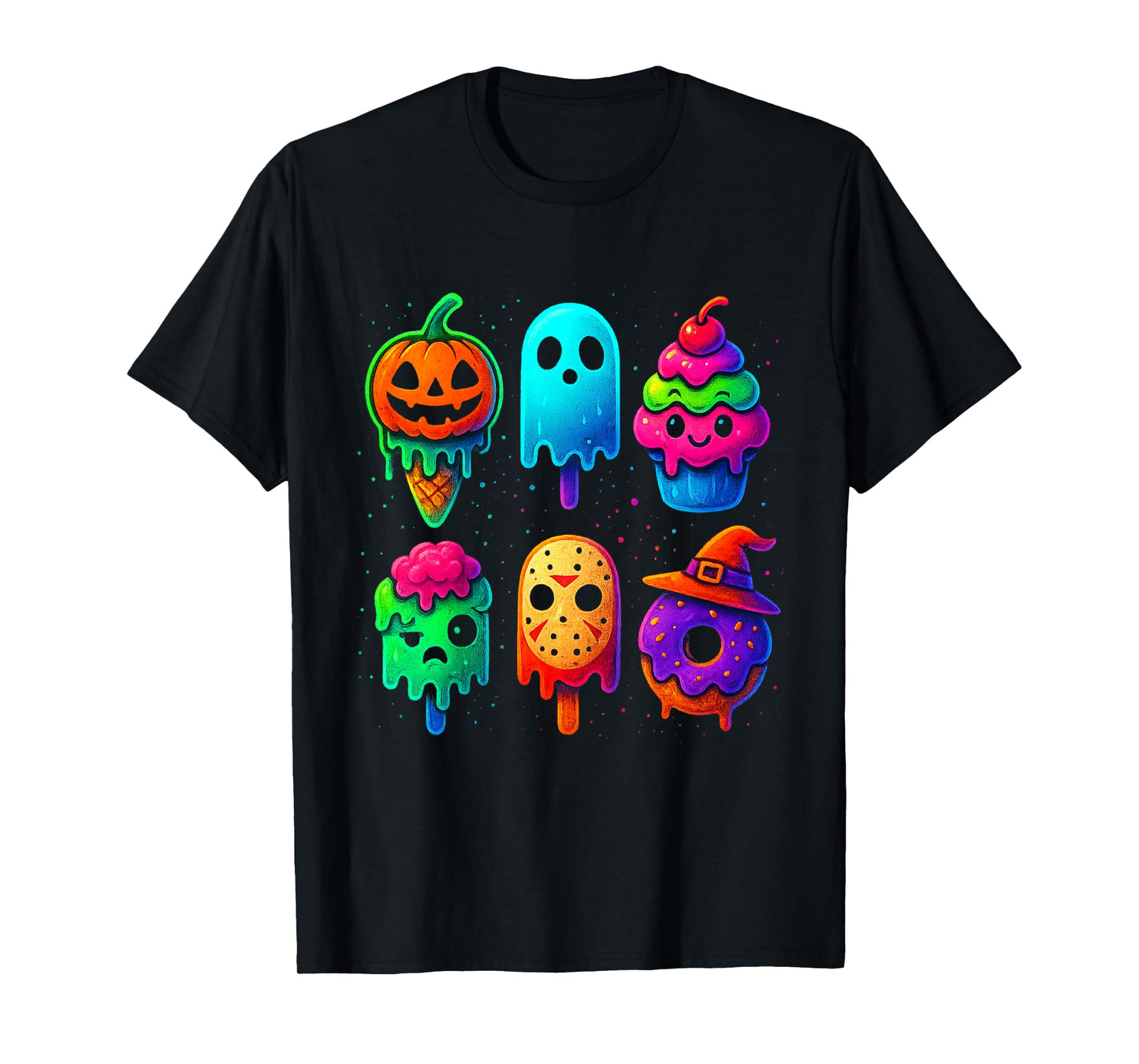 Kawaii Anime Halloween Sweet Monster Ice Cream Pops Candy T-Shirt