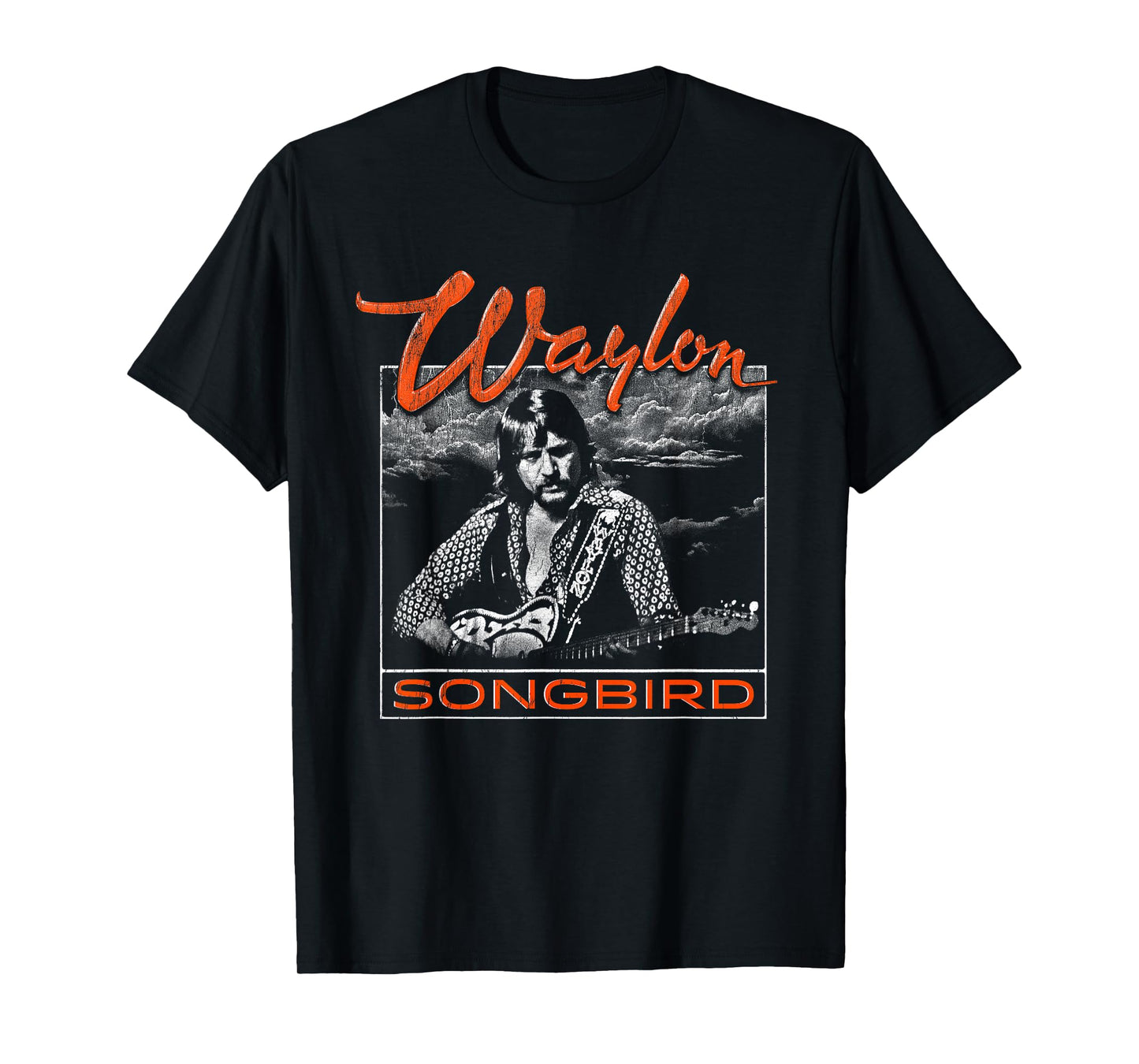 Waylon Jennings - Official Merchandise - Songbird Album T-Shirt