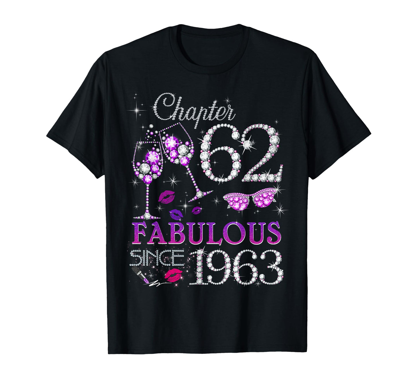 Womens Chapter 62 Fabulous Since 1963 62nd Birthday Queen T-Shirt