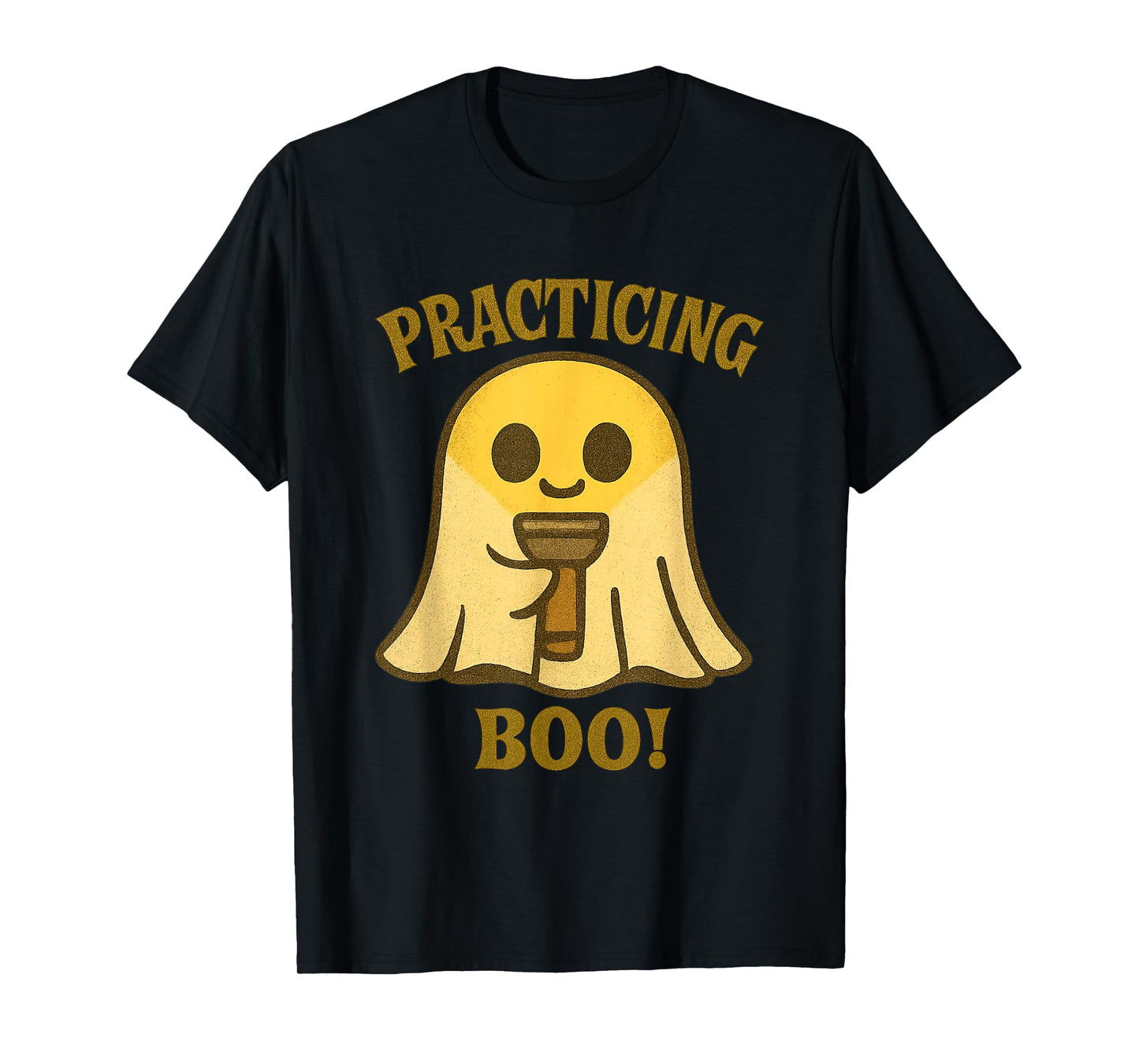 Practicing Boo Ghost Halloween Costume Teens Girls Women Men T-Shirt