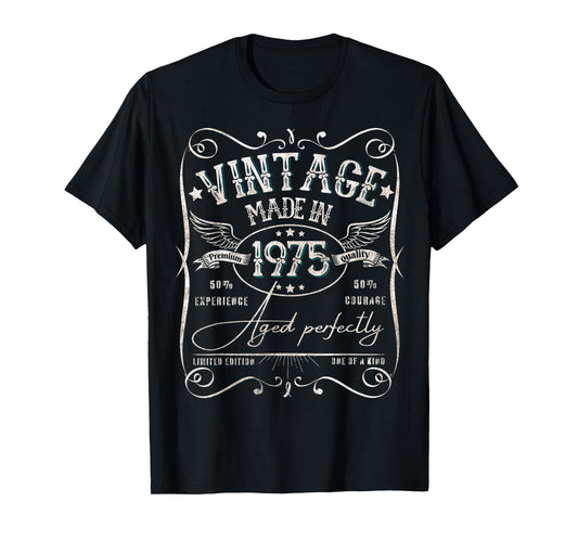 Vintage 50 Shirt Women Men 50 Year Old in 2025 50th Birthday T-Shirt