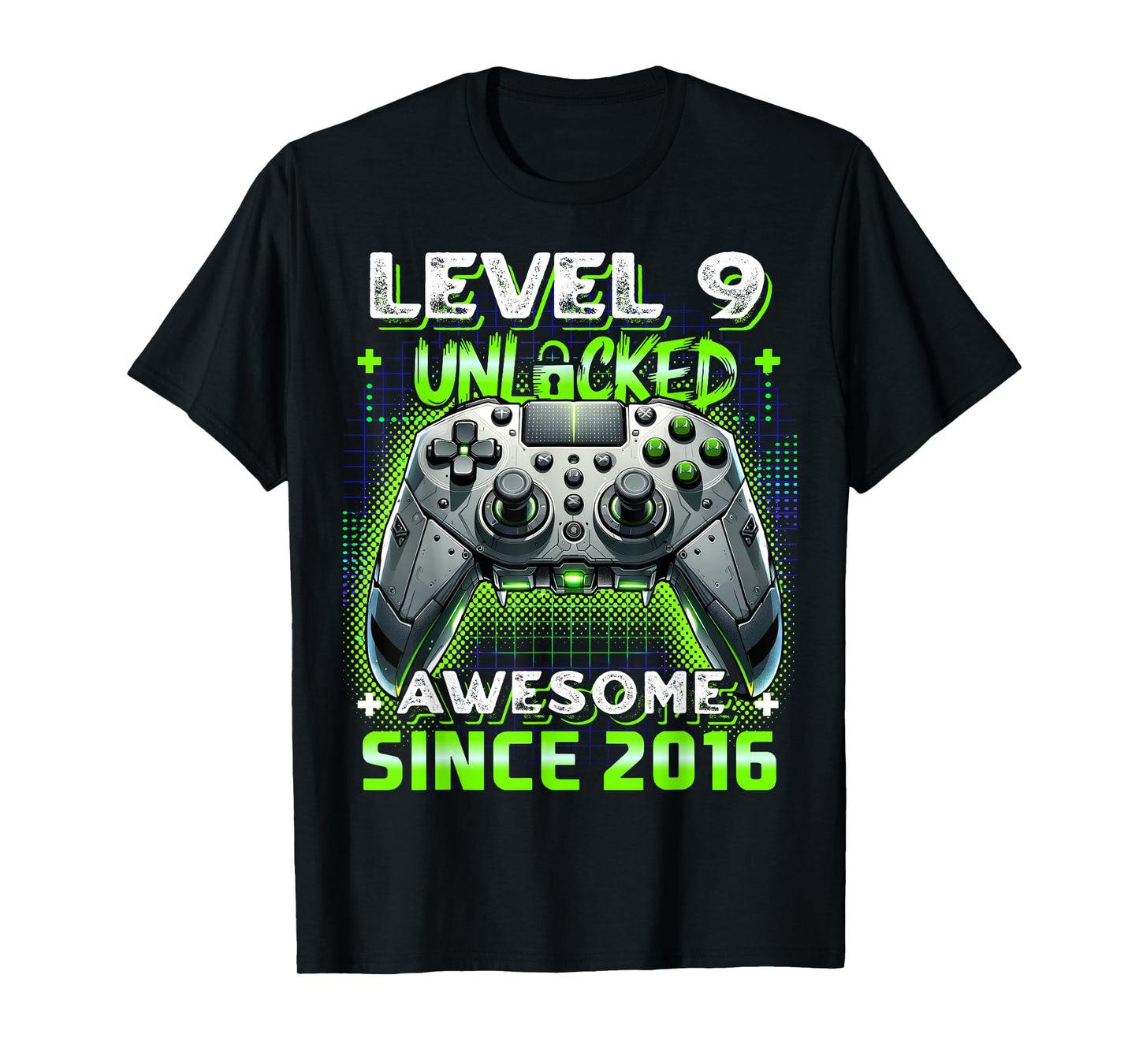 9th Birthday Boy Level 9 Gamer 9 Year Video Game Party T-Shirt