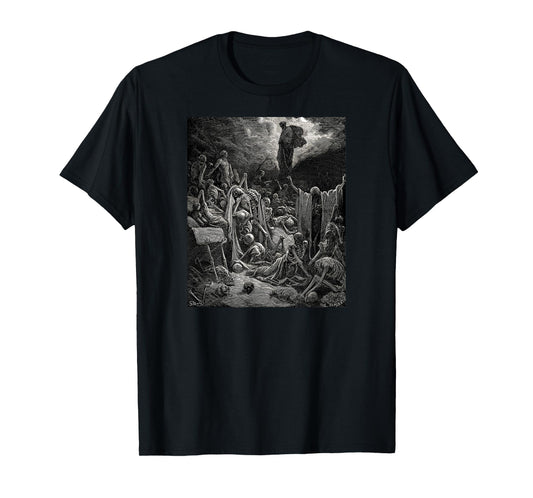 The Vision of the Valley of Dry Bones Gustave Dore T-Shirt