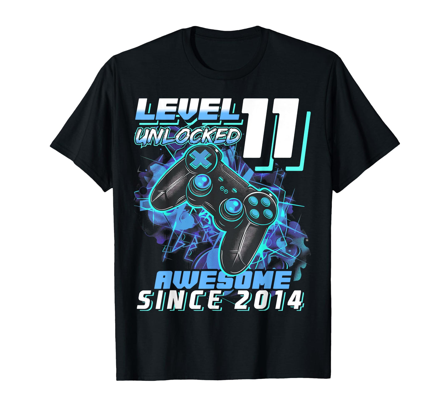 11th Birthday Boy Level 11 Gamer 11 Year Video Game Party T-Shirt