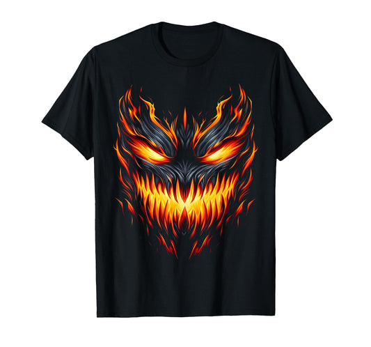 Jack o Lantern Scary Pumpkin Halloween Men Boys Kids T-Shirt