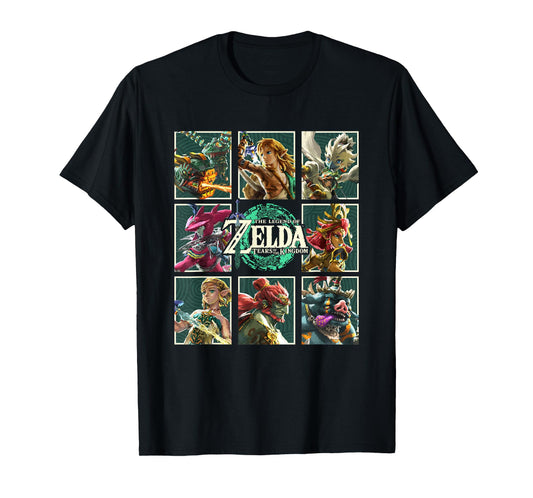 The Legend of Zelda Tears of the Kingdom Character Box Up T-Shirt