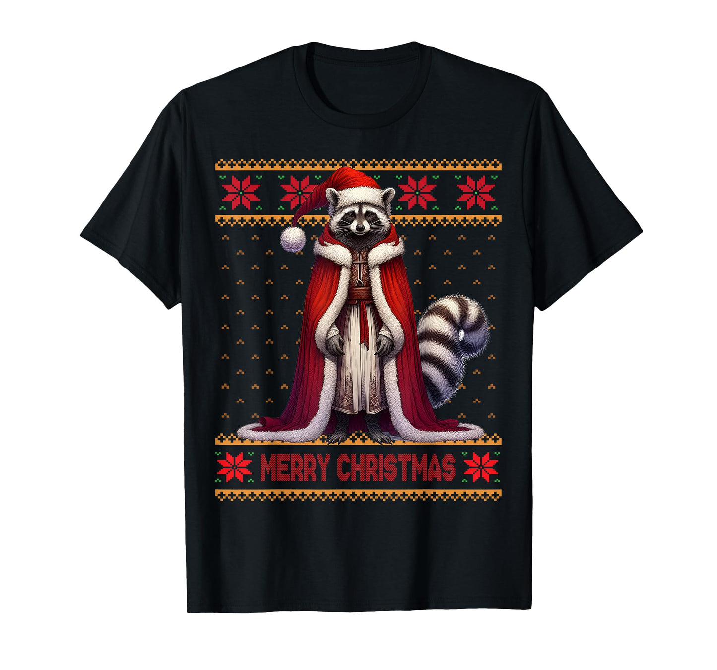 Merry Christmas X-Mas Ugly Raccoon Lover Raccoon Whisperer T-Shirt