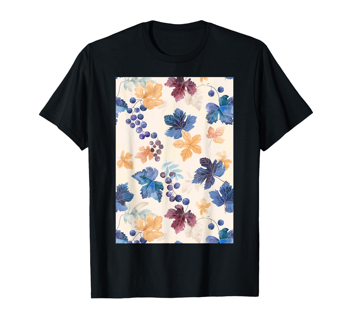 Vintage Pattern Art Grape T-Shirt