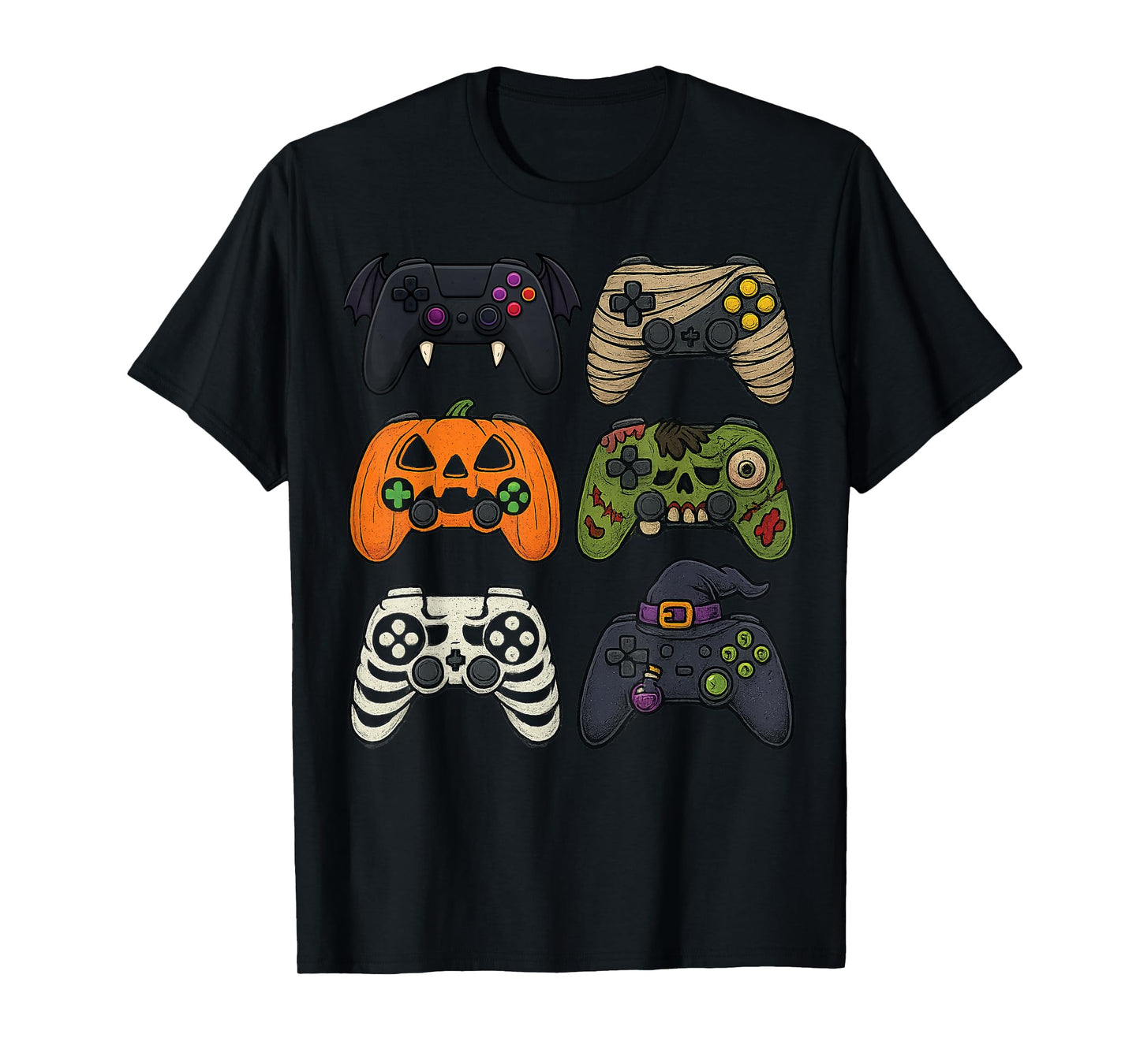Halloween Gamer Controllers Funny Spooky Gamepad Costume T-Shirt