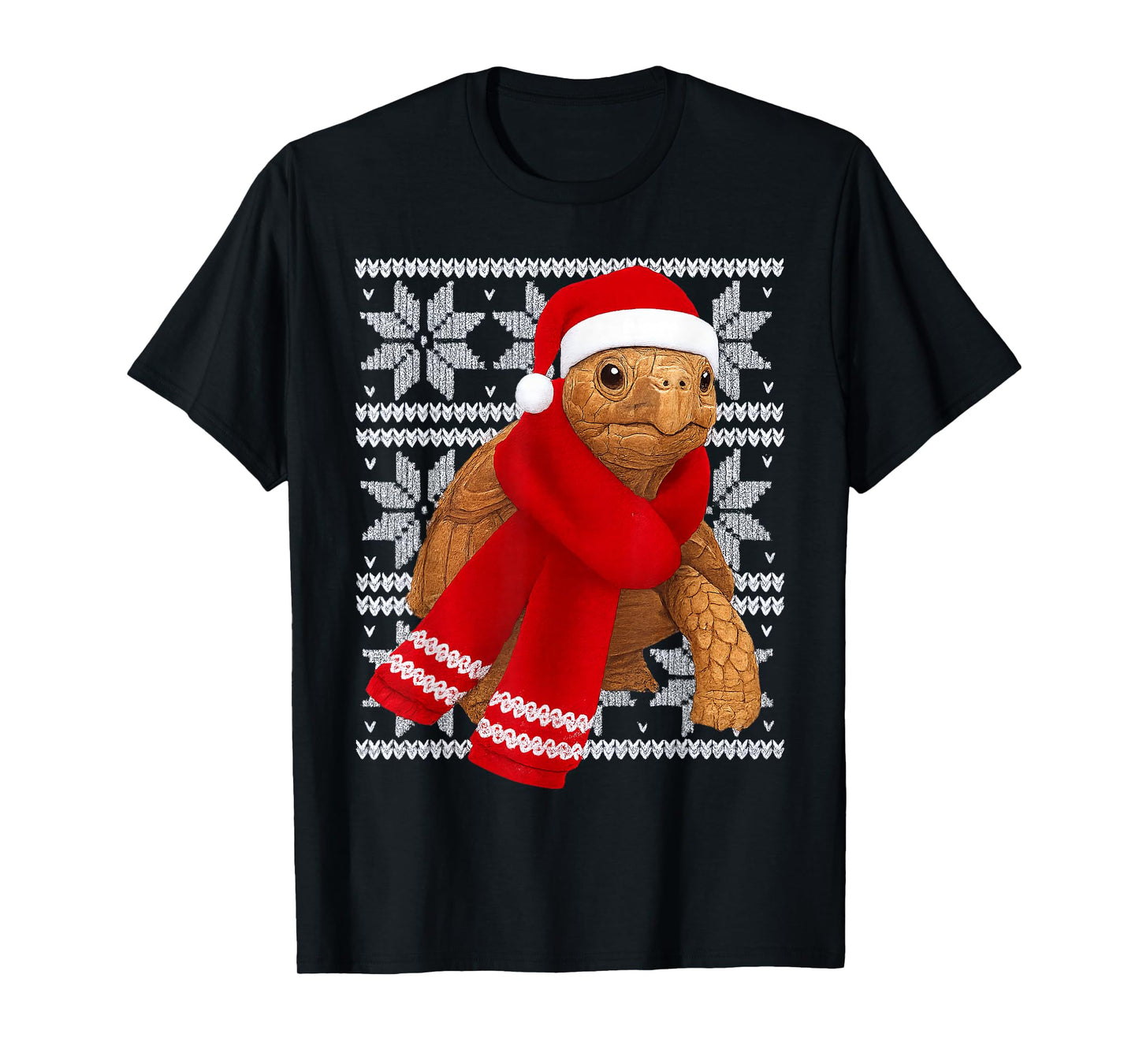 Tortoise Ugly Christmas Holiday Reptile Lover T-Shirt