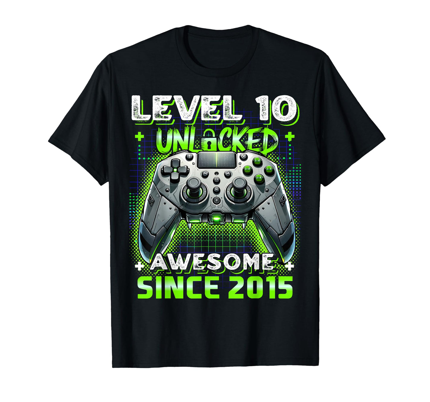 10th Birthday Boy Level 10 Gamer 10 Year Video Game Party T-Shirt