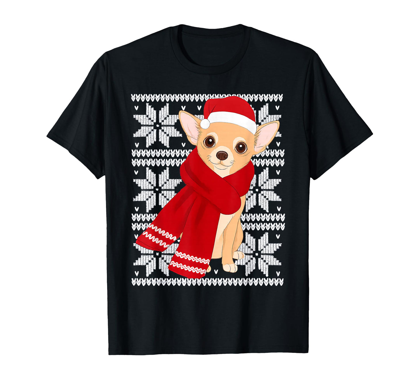 Chihuahua Ugly Christmas Holiday Dog Lover T-Shirt