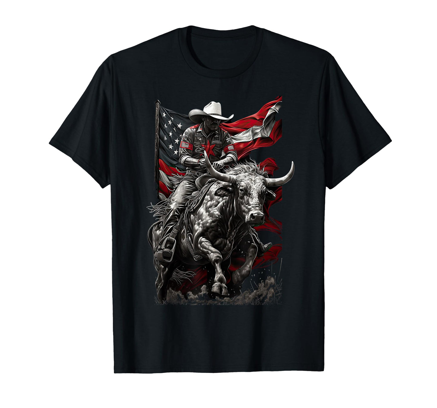 Rodeo Bucking Bull Riding Cowboy western T-Shirt