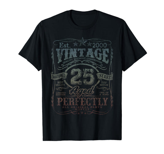 Vintage 2000 Limited Edition Shirt 25 year old 25th Birthday T-Shirt