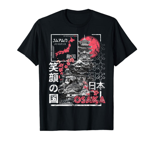 Osaka City 90s Retro Japan Aesthetics 80s Osaka T-Shirt