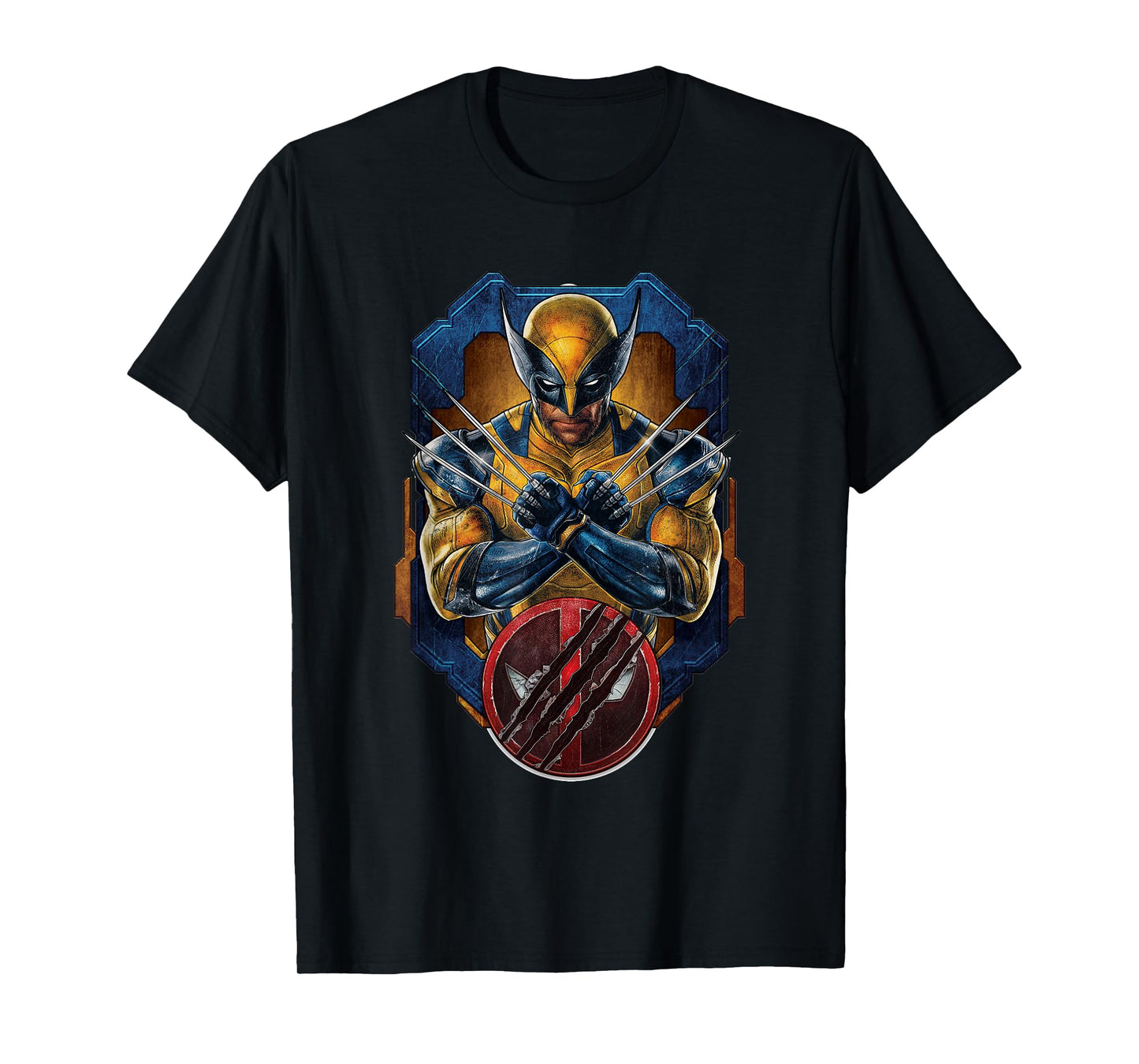 Marvel Studios Deadpool & Wolverine X-Pose and Slashed Logo T-Shirt