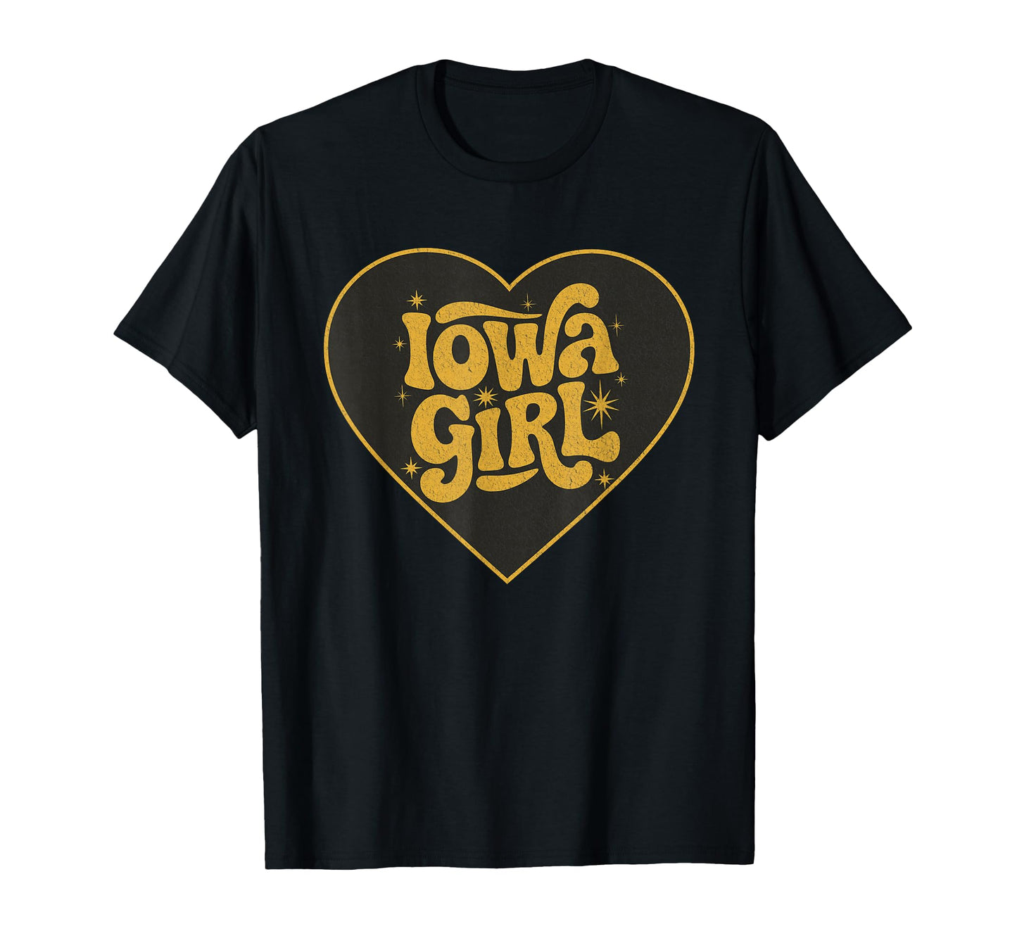 Retro Iowa Girl Heart Throwback Iowa Girls T-Shirt