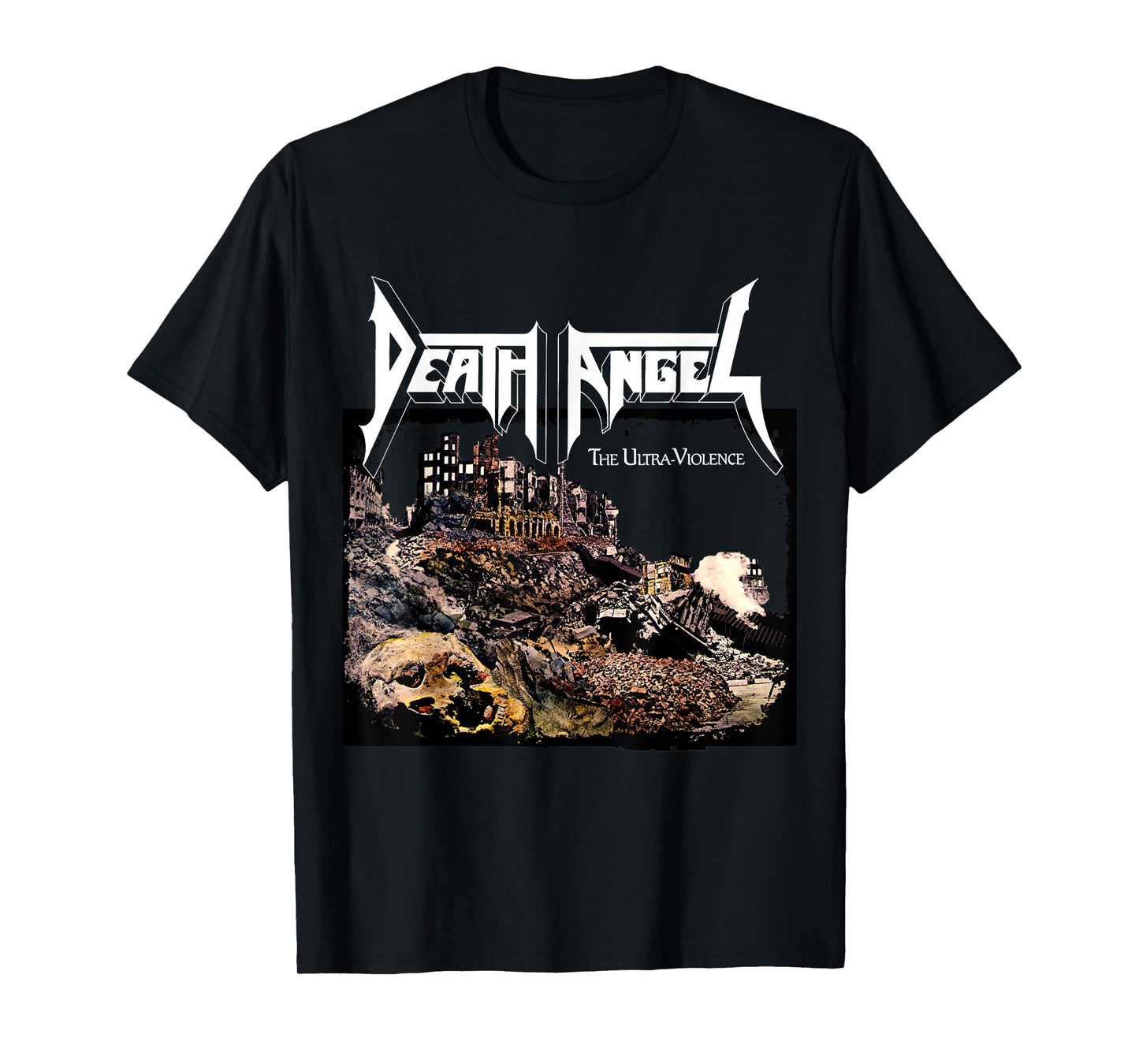 Manic Merch LLC Death Angel The Ultra Violence T-Shirt, Black, Small, Unisex-Adults, Short Sleeve, T-Shirt