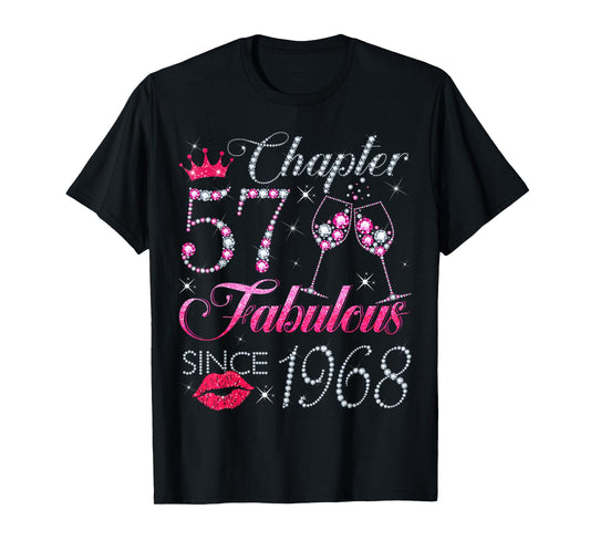 Chapter 57 Fabulous Since 1968 57Th Birthday Gift For Women T-Shirt