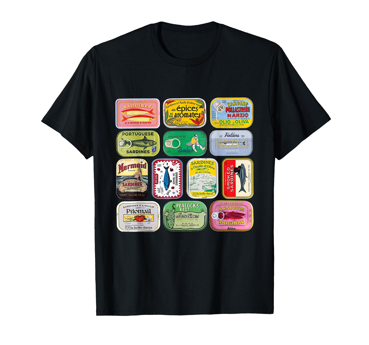 Sardine Fisherman Aesthetic Vintage Beach Coastal Sardine T-Shirt