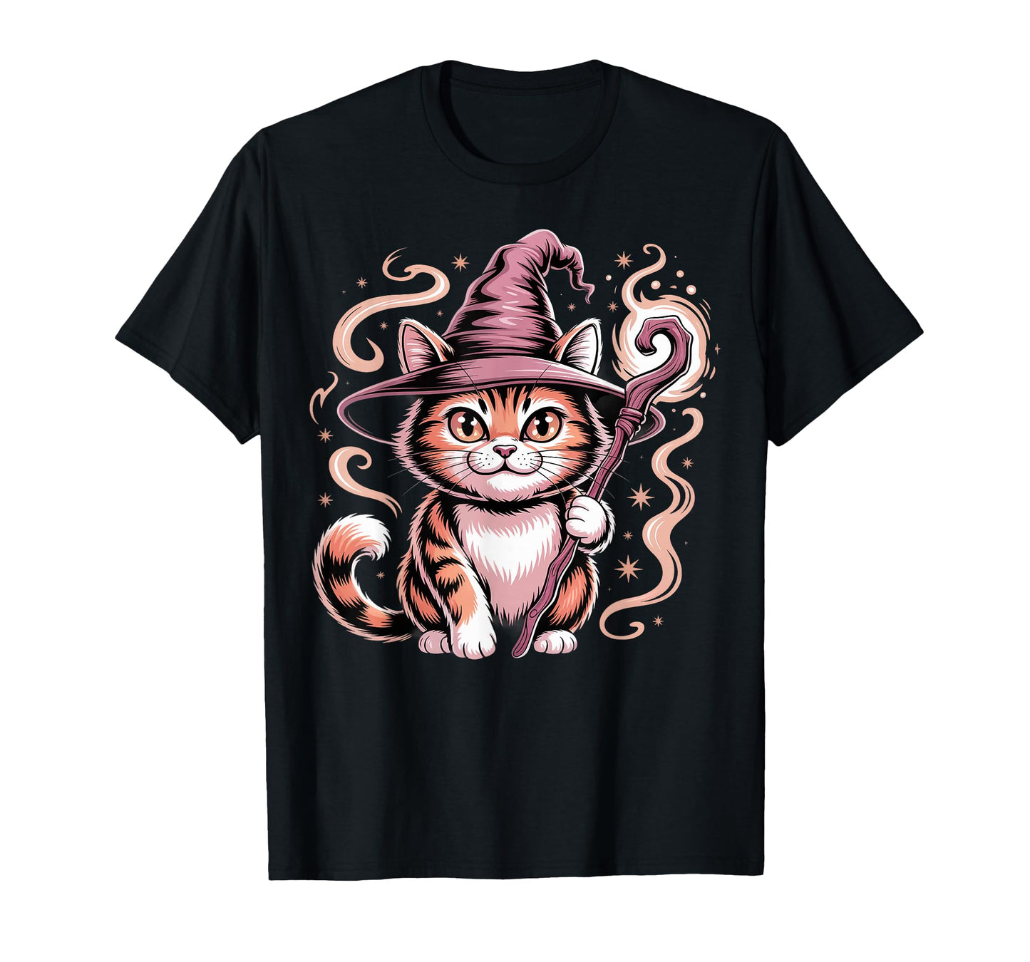 Wizard Cat Weird Funny Halloween Meme T-Shirt