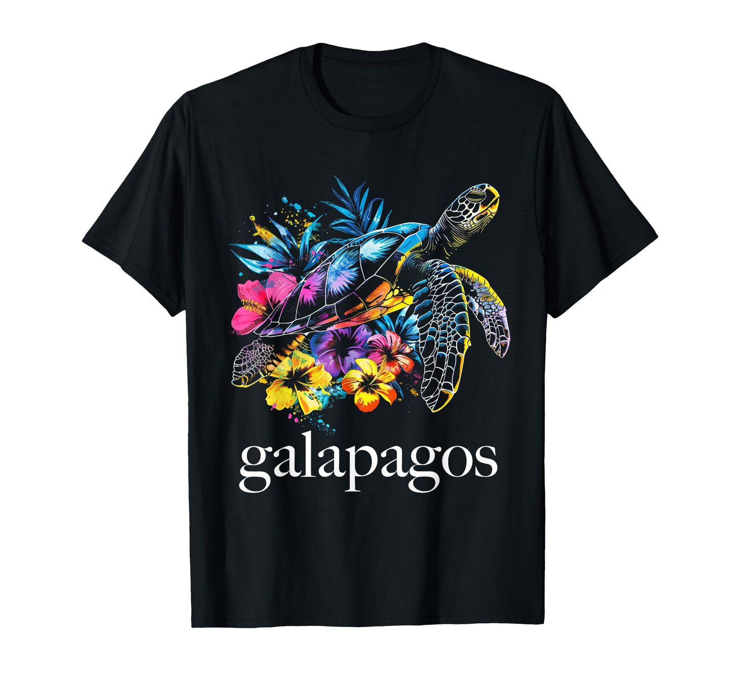 Galapagos Islands Sea Turtle Ecuador Scuba Diving Souvenir T-Shirt