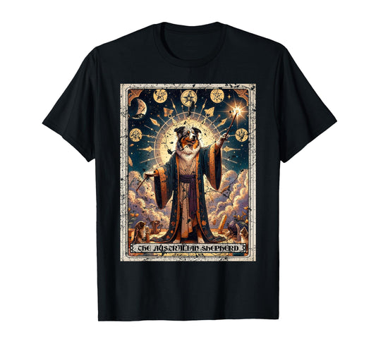 Australian Shepherd Tarot Card Dog T-Shirt