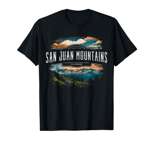San Juan Mountains Colorado Hiking Outdoors Vintage T-Shirt