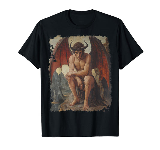 Renaissance Art Devil Graphic Tee T-Shirt