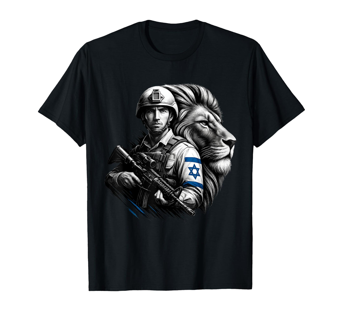 Israel Defense Forces Shirt, IDF Standing with Lion of Judah T-Shirt