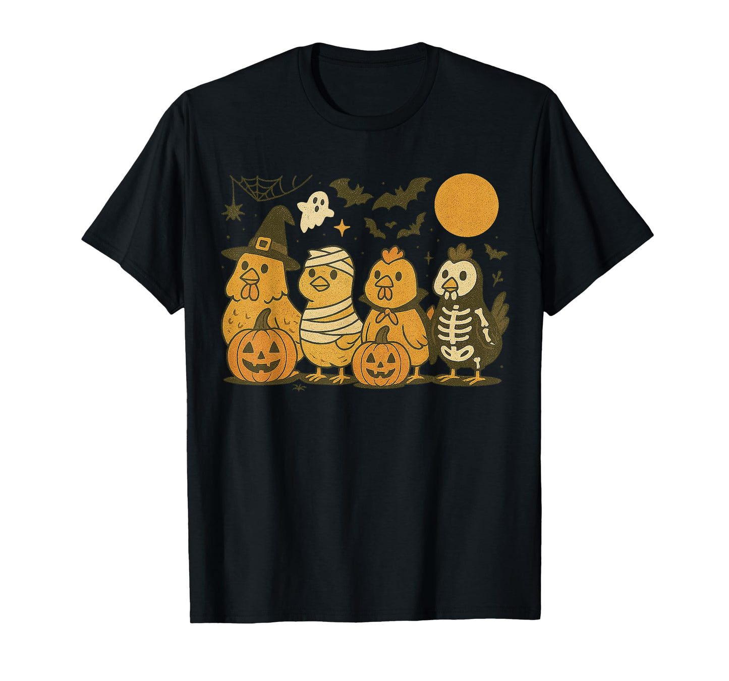 Halloween Chicken Costumes Ghost Witch Mummy Gifts Men Women T-Shirt