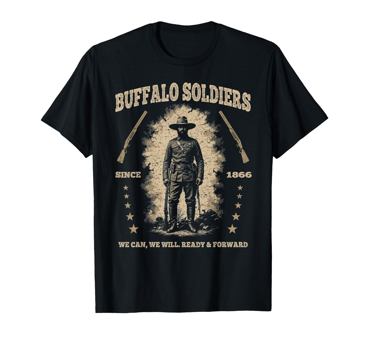 Buffalo Soldiers, African American Buffalo Black Culture USA T-Shirt