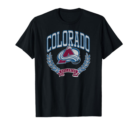 Colorado Avalanche Vintage Victory Black Officially Licensed T-Shirt