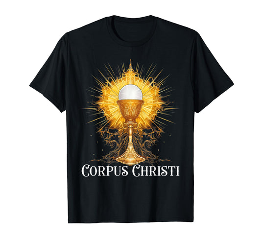 Eucharistic Adoration Traditional Latin Mass Catholic T-Shirt