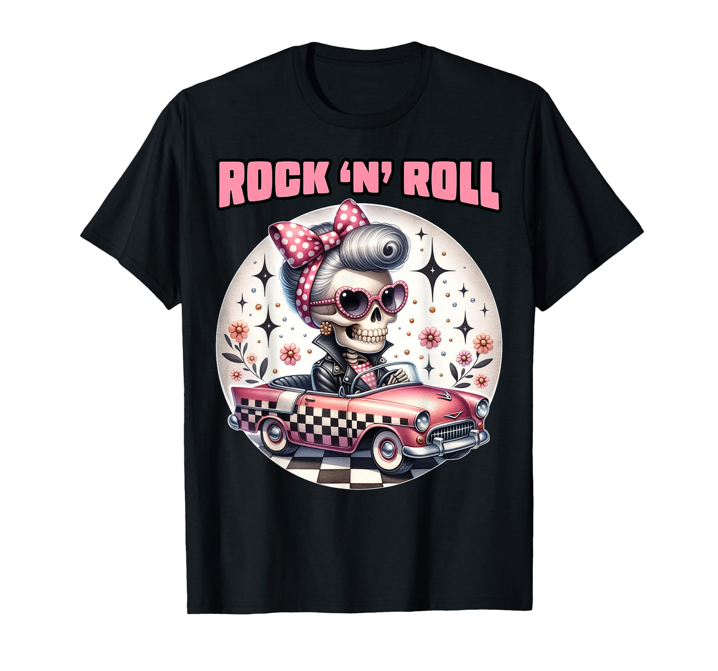 Rock N Roll 50s Sock Hop Dance Doo Wop Rockabilly 1950s Art T-Shirt