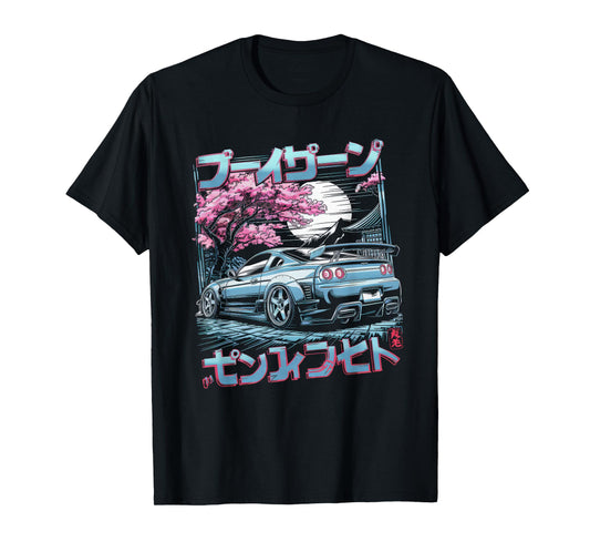 Japanese Car Tshirt Men JDM Japan Street Racing Streetwear T-Shirt