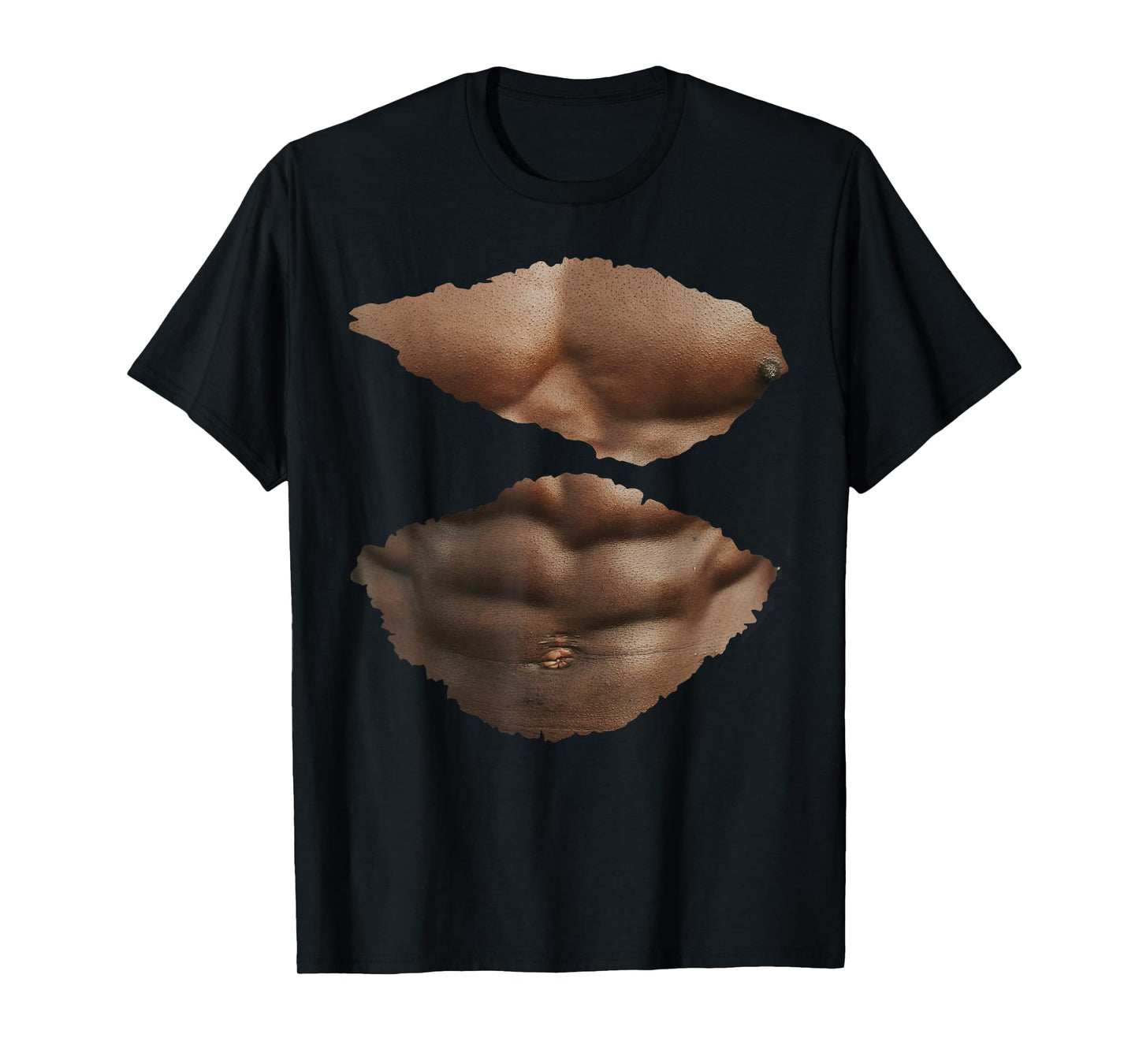 Mens Fakes Ab Muscles funny halloween muscle costume Gift T-Shirt
