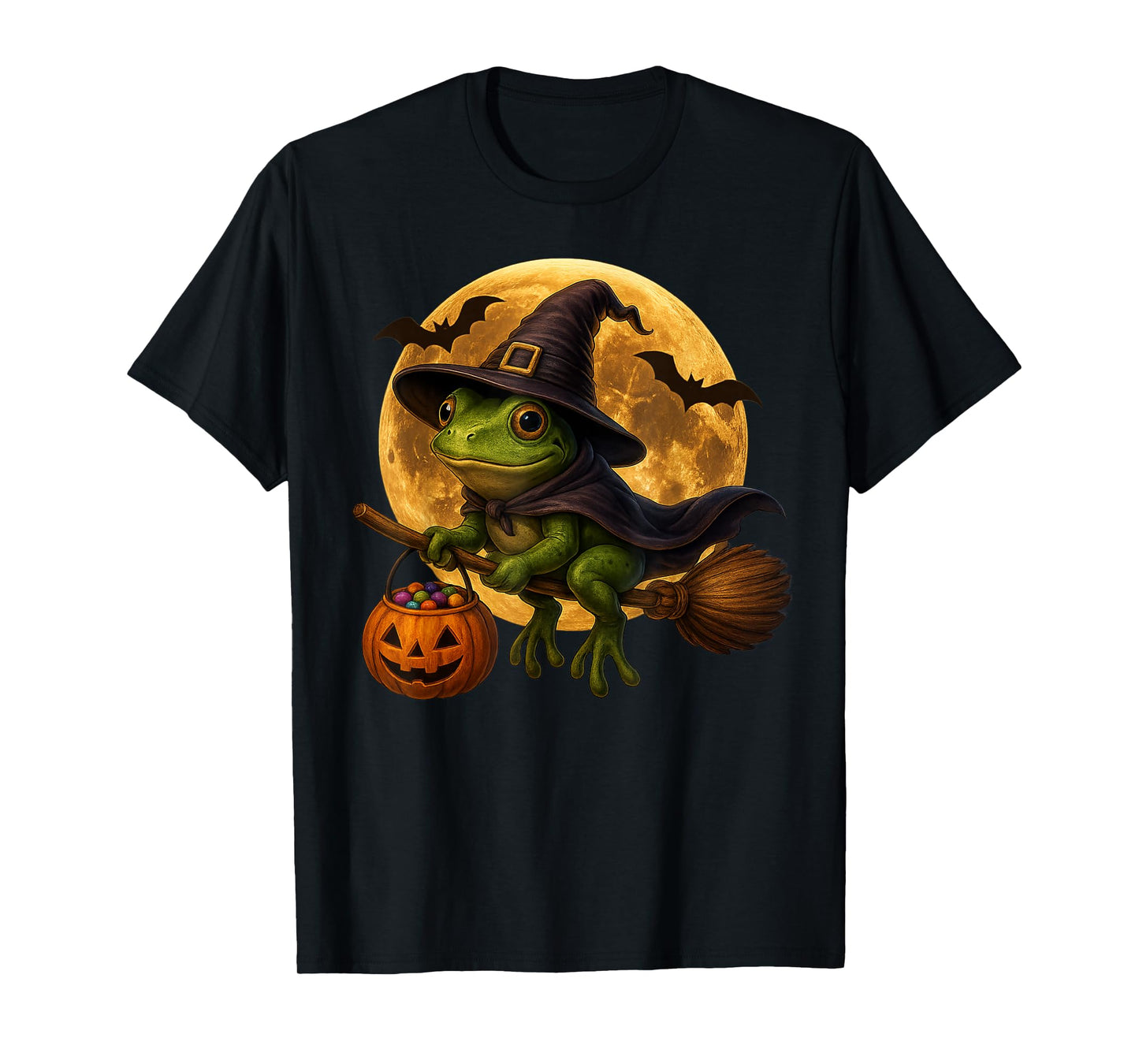 Frog Witch Halloween Tees for Men Women Girls Costume Gifts T-Shirt