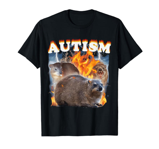Autism Hyrax FUNNY MEME T-Shirt