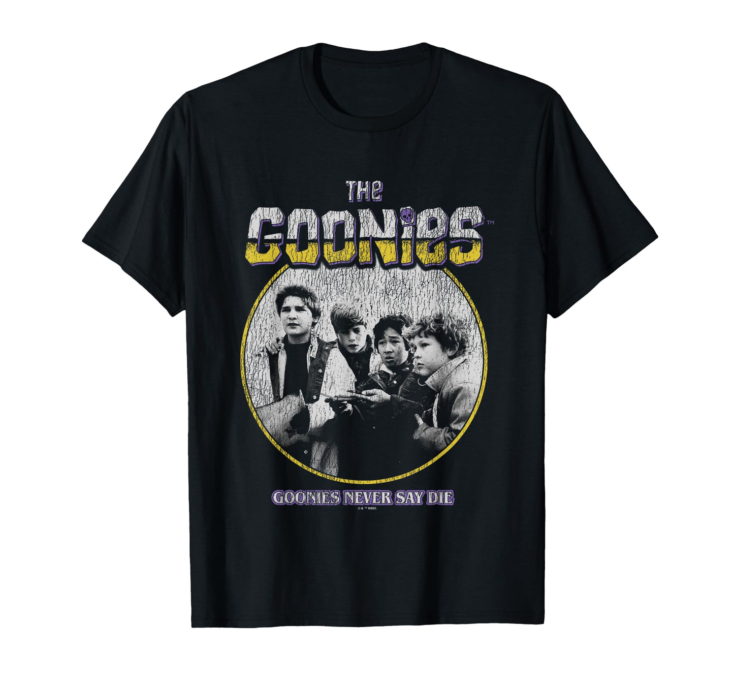 The Goonies Never Say Die Vintage Group Shot T-Shirt