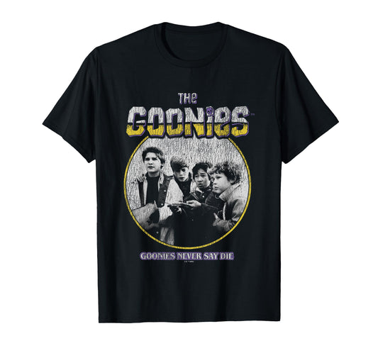 The Goonies Never Say Die Vintage Group Shot T-Shirt