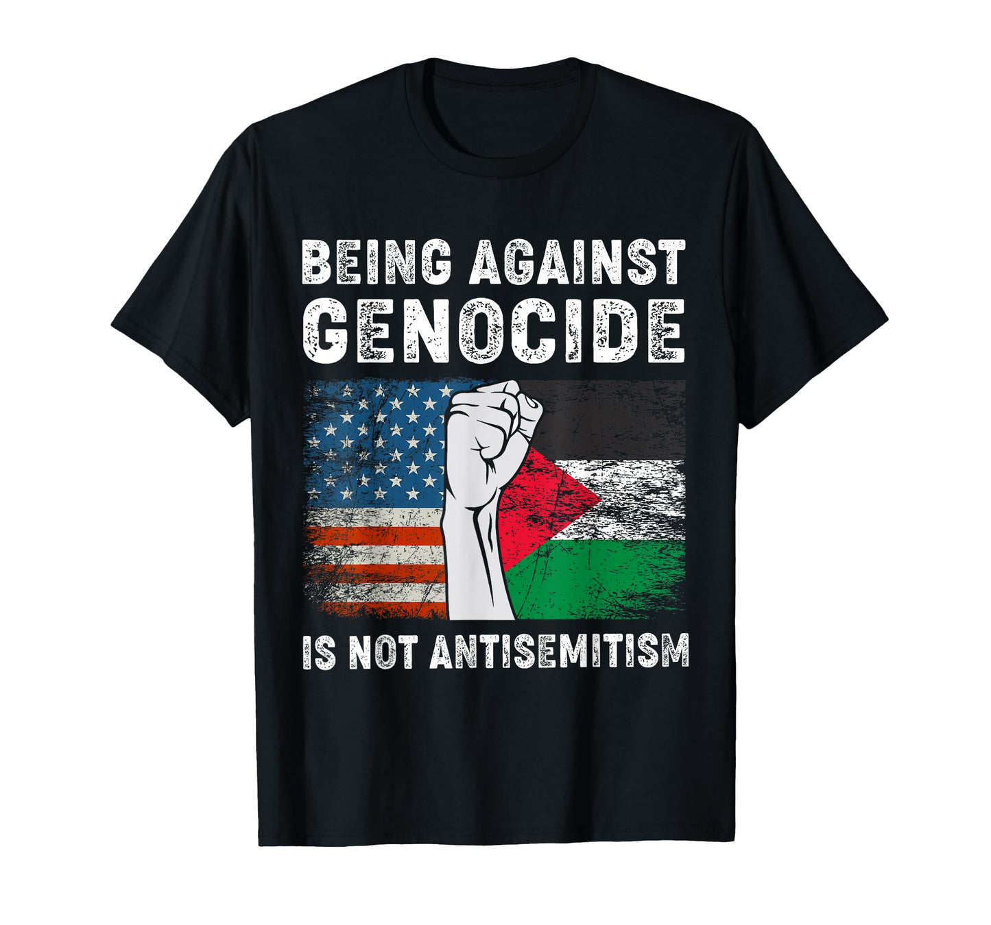 Being Against Genocide Is Not Antisemitism Support Palestine T-Shirt