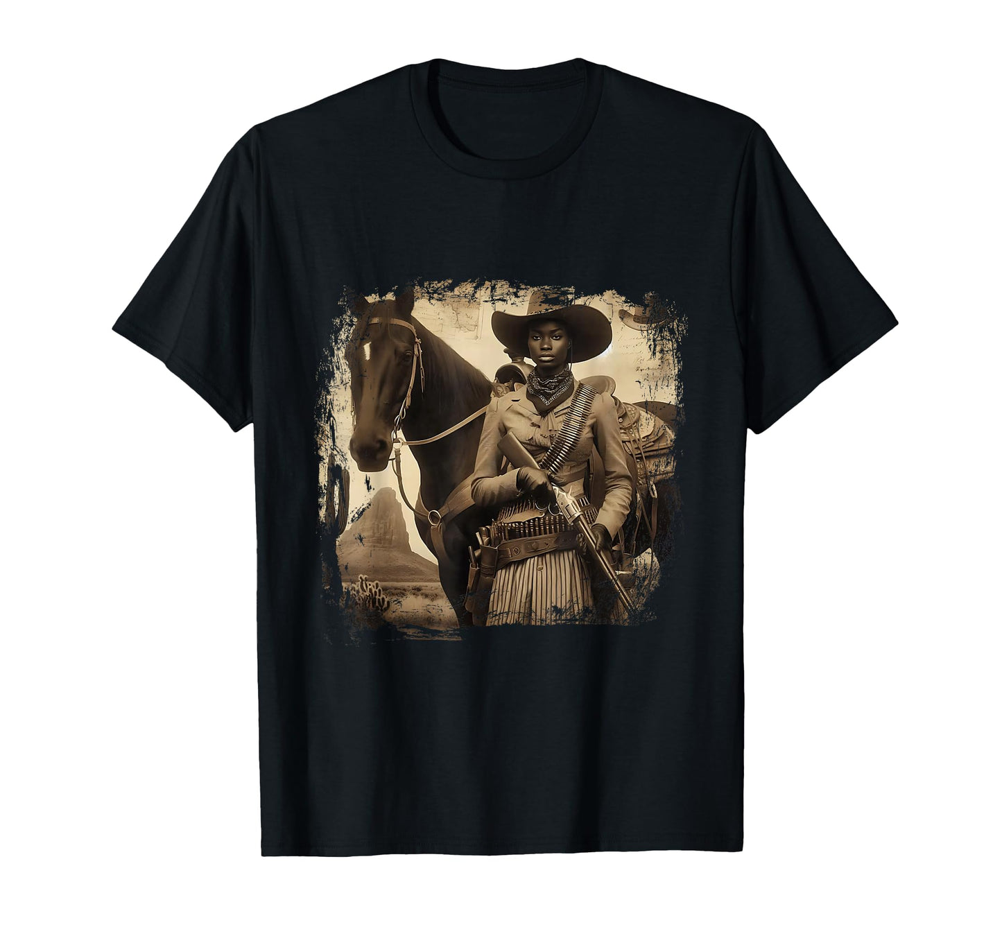 Melanin Cowgirl Swag Cowgirls Black History African T-Shirt