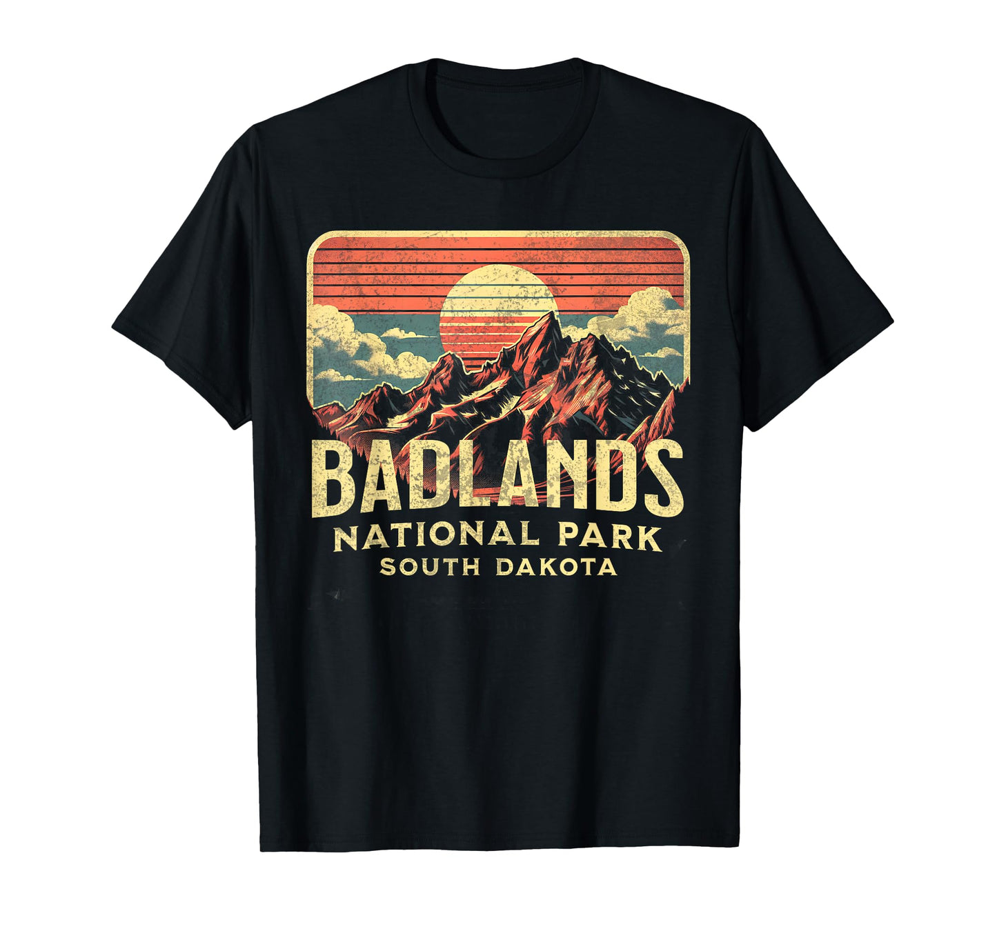 Badlands National Park T-Shirt, Small, Blue