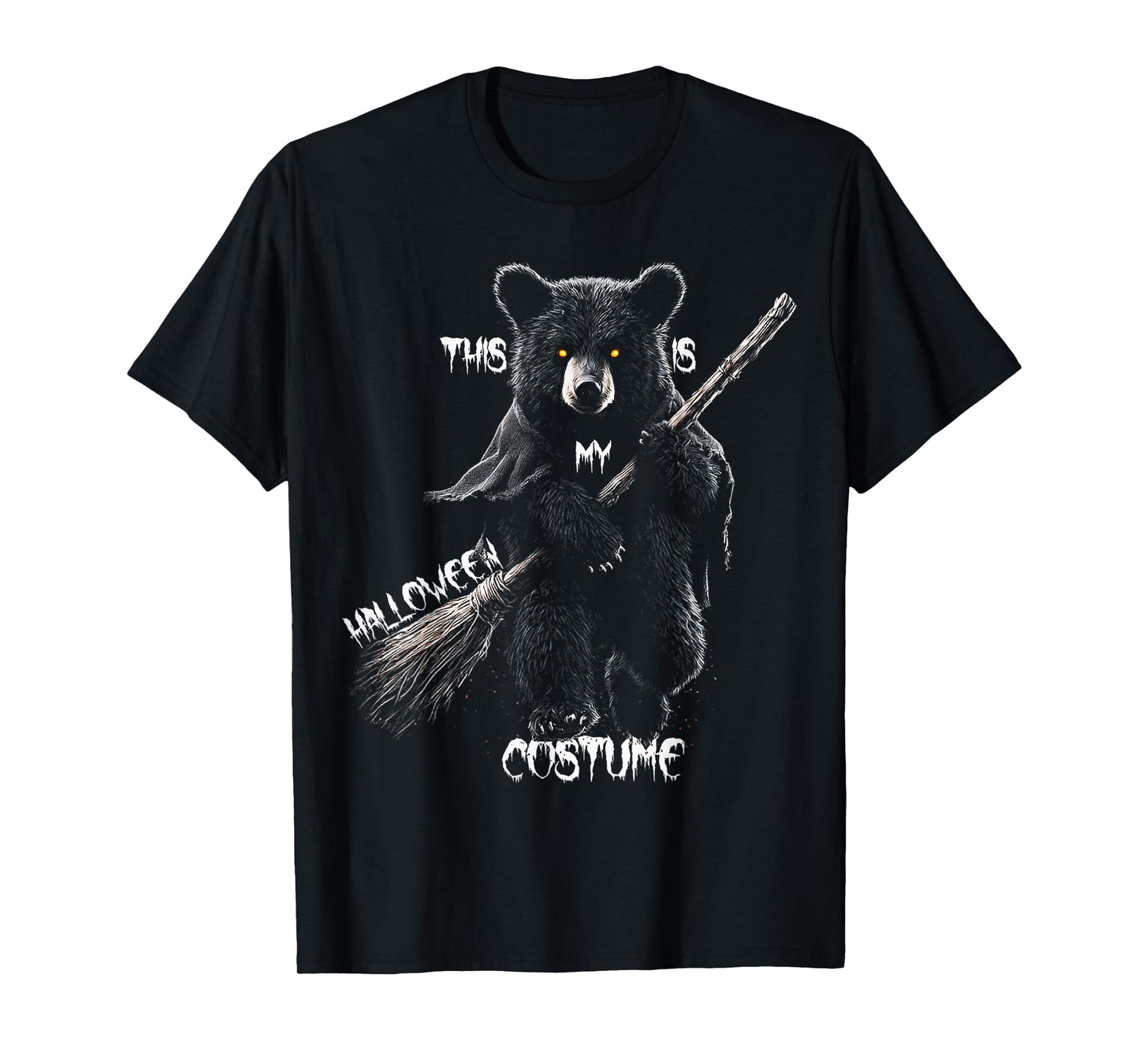 This is My Halloween Costume Bear Witch Spooky T-Shirt