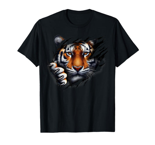 Retro Spirit Tiger Face shirt design Football Tiger Fan T-Shirt